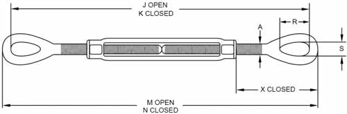 Galvanized Turnbuckle Eye&Eye US Fed Spec China manufacturer