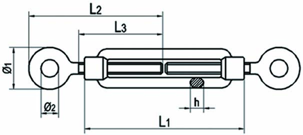 Casting Turnbuckles DIN1480 Eye/Eye China manufacturer