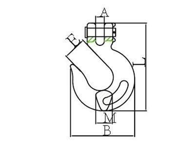 Clevis Slip Hook Grade 70 Alloy Steel A-331 China manufacturer