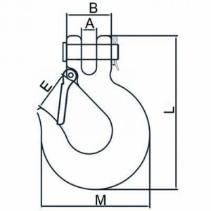 Alloy Steel Clevis Slip Hook with Latch Grade 70 China manufacturer