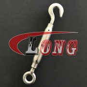 DIN 1478 Turnbuckle Eye/Hook,aka rigging screw or closed body turnbuckle,conform to din 1478,made of C1020/C1045,been zinc plated or HDG,China supplier