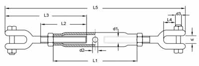 DIN 1478 Turnbuckle Jaw/Jaw Galvanized,aka din 1478 rigging screw or closed body turnbuckle,has jaw end,has been electric galvanized or HDG,China supplier