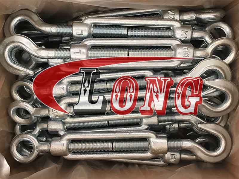 DIN 1480 Turnbuckle Hook-Eye,aka straining screw DIN1480 eye and hook,conform to DIN 1480,been Electric galvanized/hot dip galvanized,