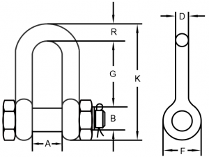 Bolt Type Chain Shackle G-2150 U.S. Type China manufacturer supplier