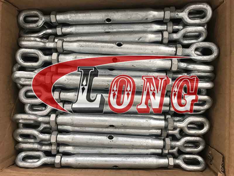 Galvanized Closed Body Turnbuckle Eye&Eye,aka rigging screw eye&eye or pipe turnbuckle,forged and electric galvanized/HDG, supplier manufacturer