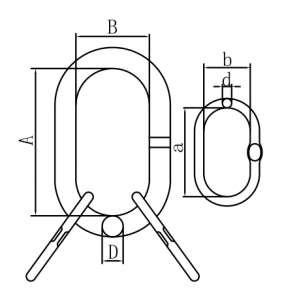 Grade 100 Master Link Assembly, Bigger Sub Link