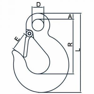 Eye Slip Hook with Latch Grade 43 High Test China manufacturer