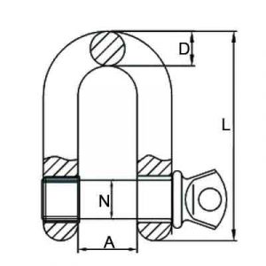 Grade 80 Alloy Screw Pin Chain Shackle China manufacturer