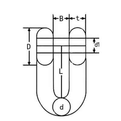 JIS Type Screw Pin D Commercial Shackle China manufacturer