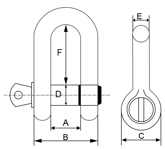 Italy Type Galvanized Dee Shackle China manufacturer