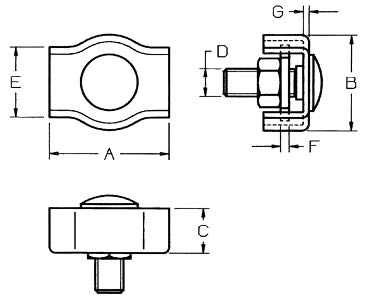 Simplex Wire Rope Grips Zinc Plated China manufacturer