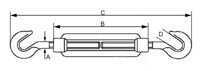 DIN 1480 Turnbuckle Cast Hook&Hook China manufacturer