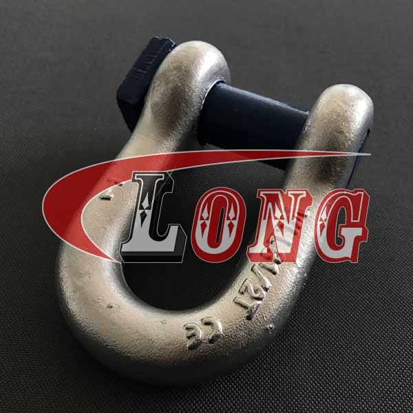 Dee Shackle Square Head Pin For Trawling,aka chain shackle with square head pin,body is made of 1045,pin is alloy steel,been drop forged,China manufacturer