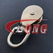 nickel swivel single pulley