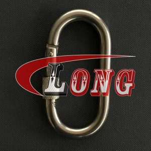 Oval Snap Hook with Screw Nut Stainless Steel China manufacturer