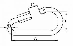 Pear Shaped Quick Link Stainless Steel aisi304/aisi316