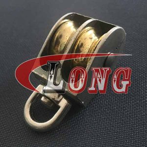 Die Cast Double Sheave Awning Pulley With Swivel Eye China manufacturer